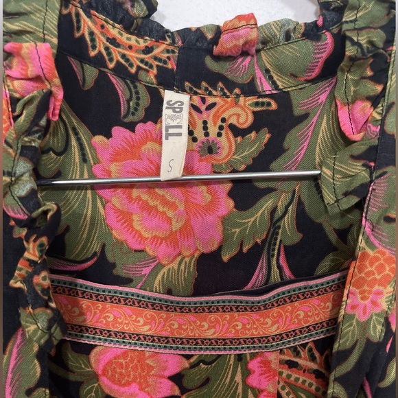 Spell Etienne noir top and pant set both size S - Picture 12 of 14